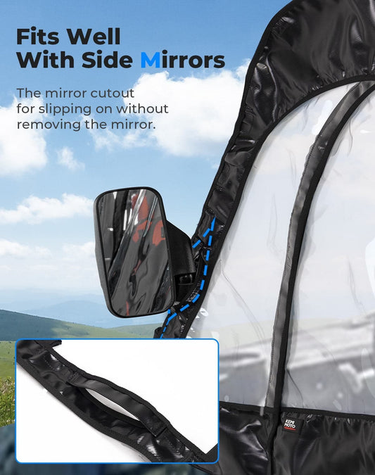 Kemimoto '20+ Tracker 800SX Crew Soft Doors Cab Enclosure