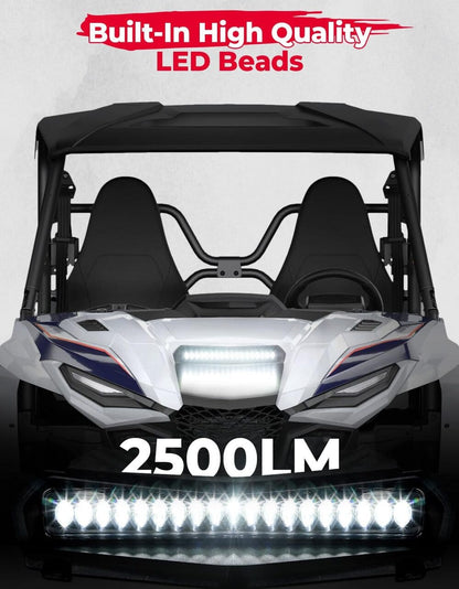 Kemimoto '21-'23 Yamaha Wolverine RMAX X2/X4 1000 LED Hood Scoop Light