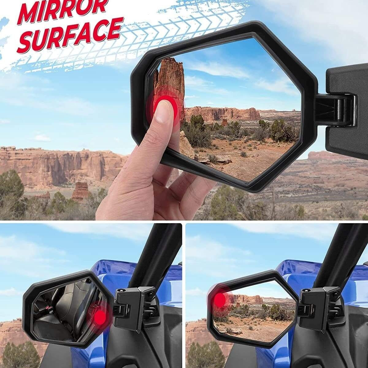 Kemimoto '21+ Can-Am Commander 700 & 1000R One Pair Side Mirrors
