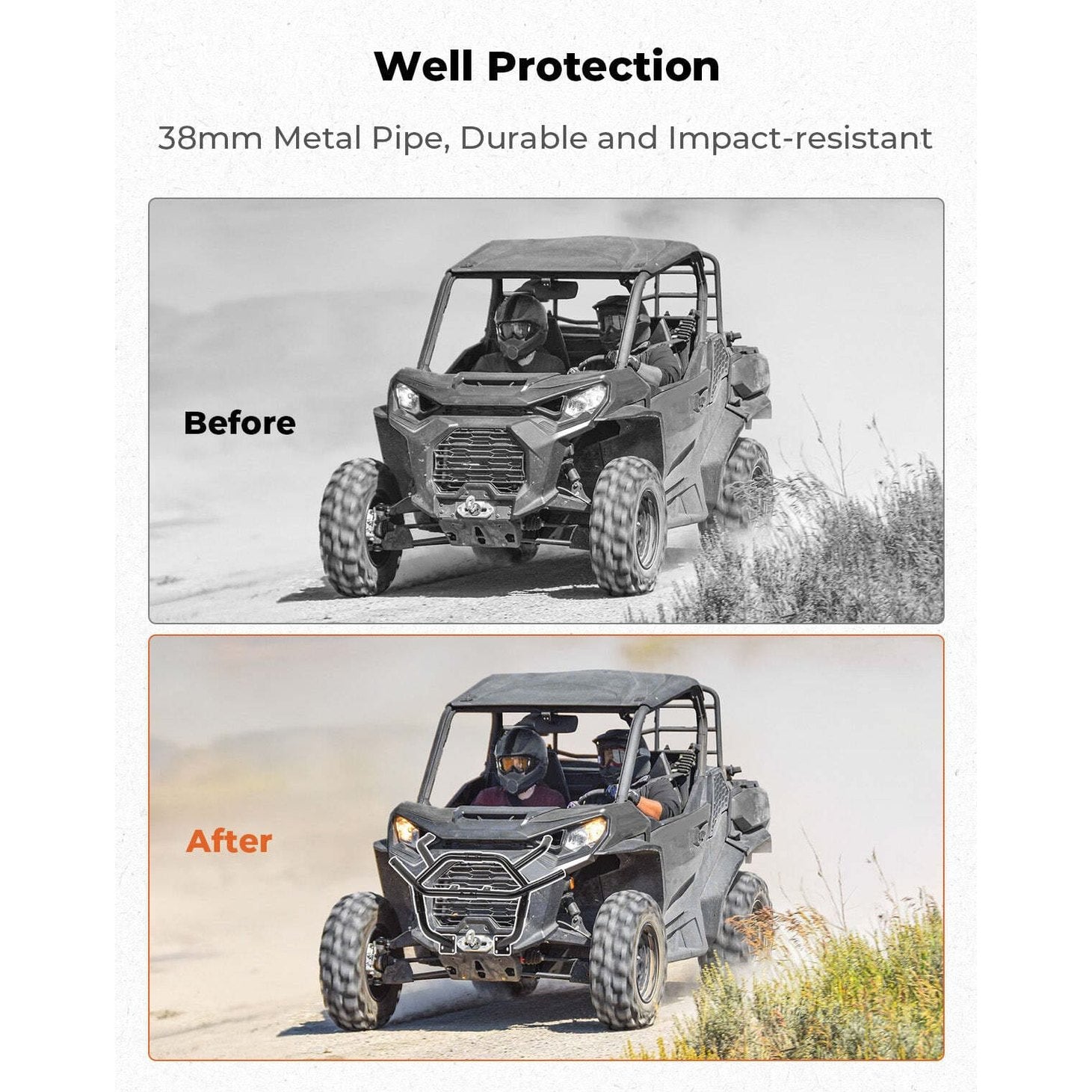 Kemimoto '21+ Can-Am Commander Front Bumper