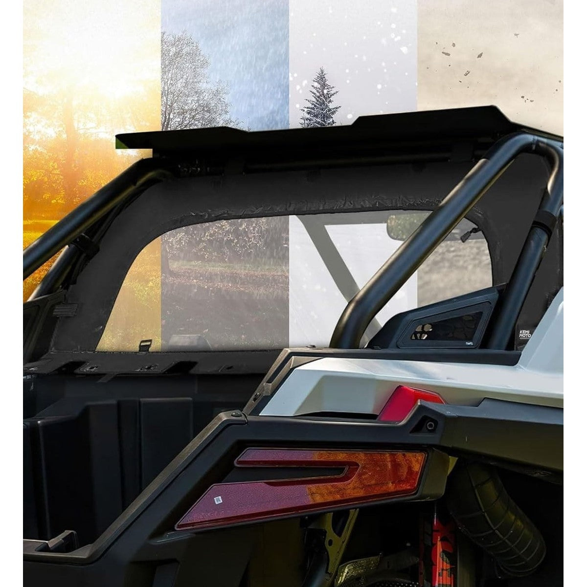 Kemimoto '22-'24 Polaris RZR Pro R Soft Rear Windshield