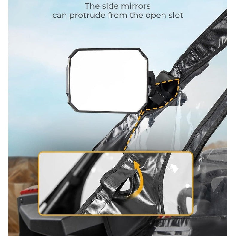 Kemimoto '22-'24 Polaris RZR Pro R Upper Doors Soft Cab Enclosures