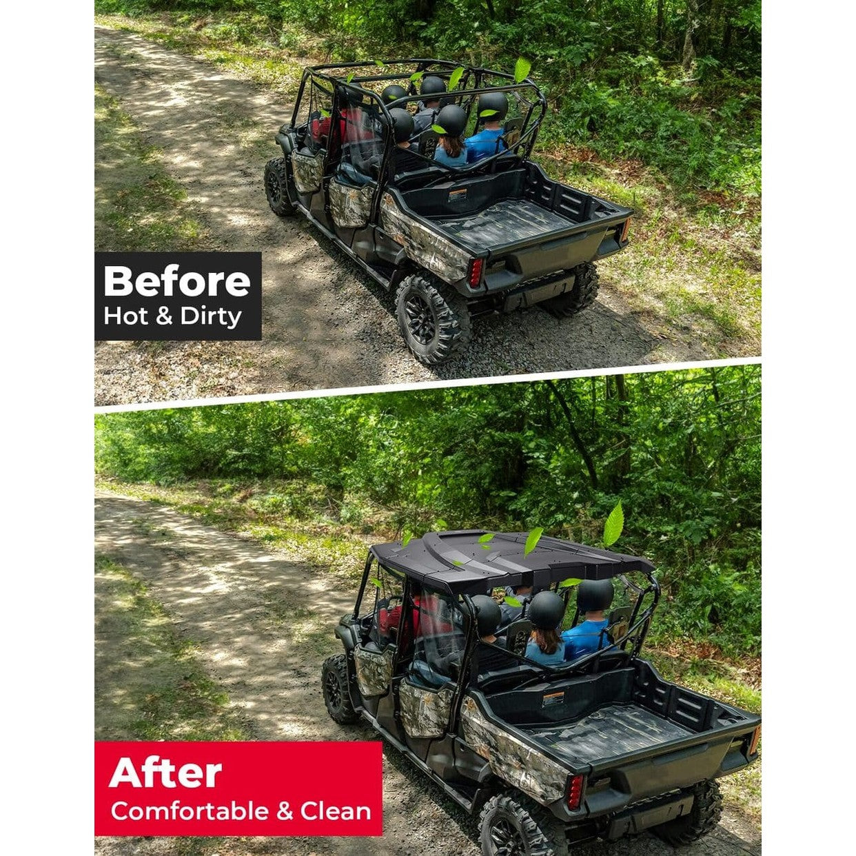 Kemimoto '23-'24 Honda Pioneer 1000-6 Plastic Hard Roof Top