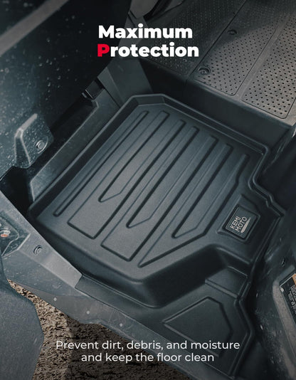 Kemimoto '23 Honda Pioneer 1000-6 Anti-Slip Floor Mats 4Pcs