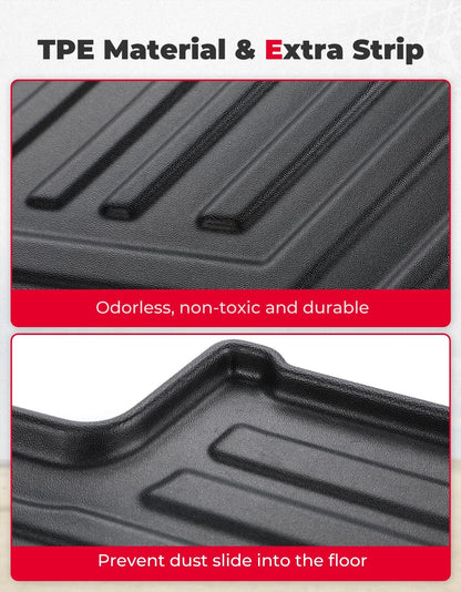 Kemimoto '23 Honda Pioneer 1000-6 Anti-Slip Floor Mats 4Pcs