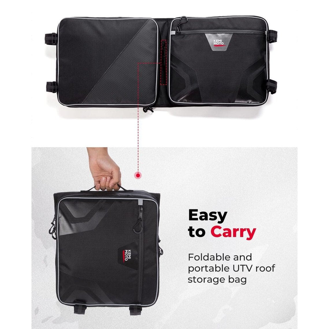 Kemimoto '23+ Honda Pioneer 1000-6 Overhead Storage Bag