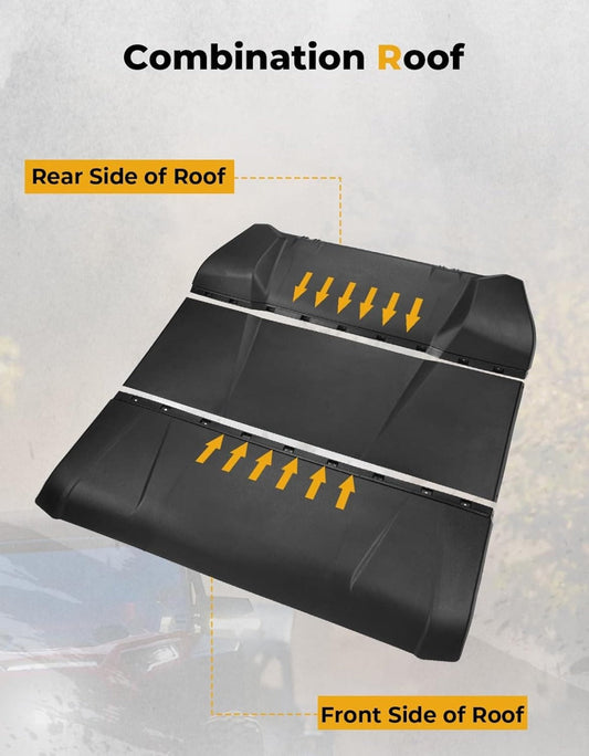 Kemimoto '24-'25 Polaris RZR XP 1000 3-in-1 UTV Roof Hard Top