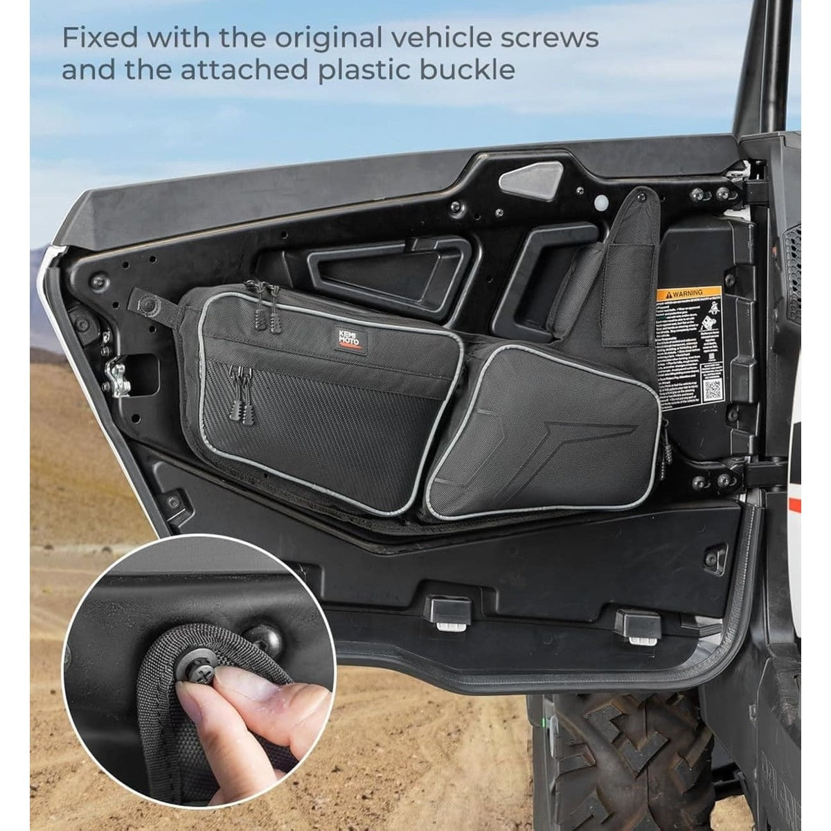 Kemimoto '24-'25 Polaris RZR XP 1000/4 1000 Front Door Bag