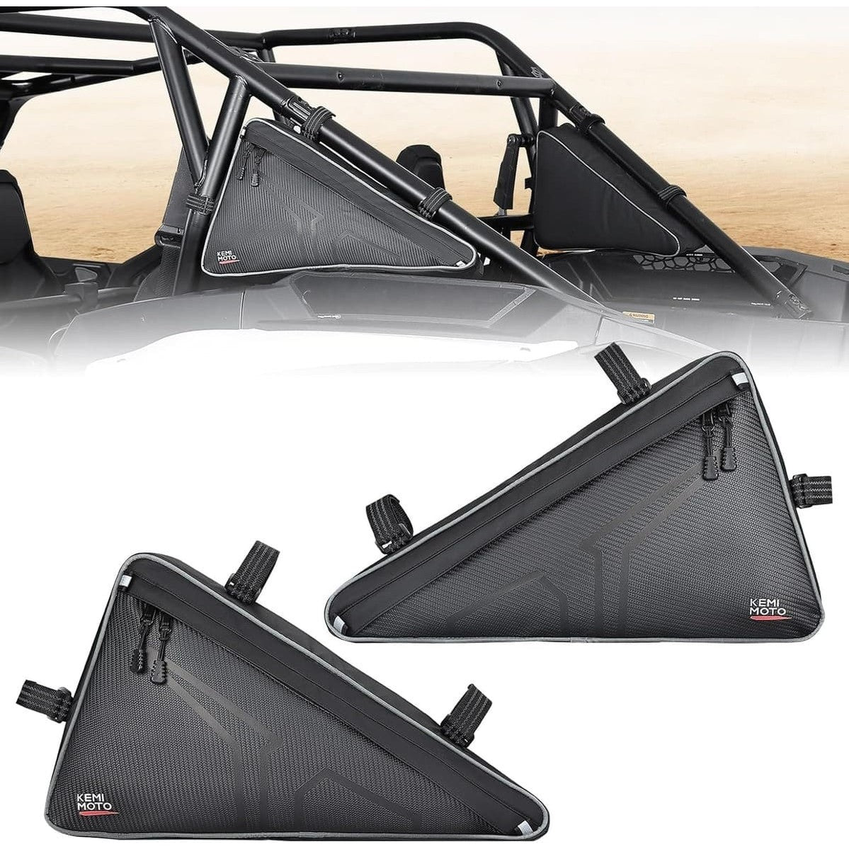 Kemimoto '24-'25 Polaris RZR XP 1000/4 1000 UTV Storage Bags Side Tool Bags