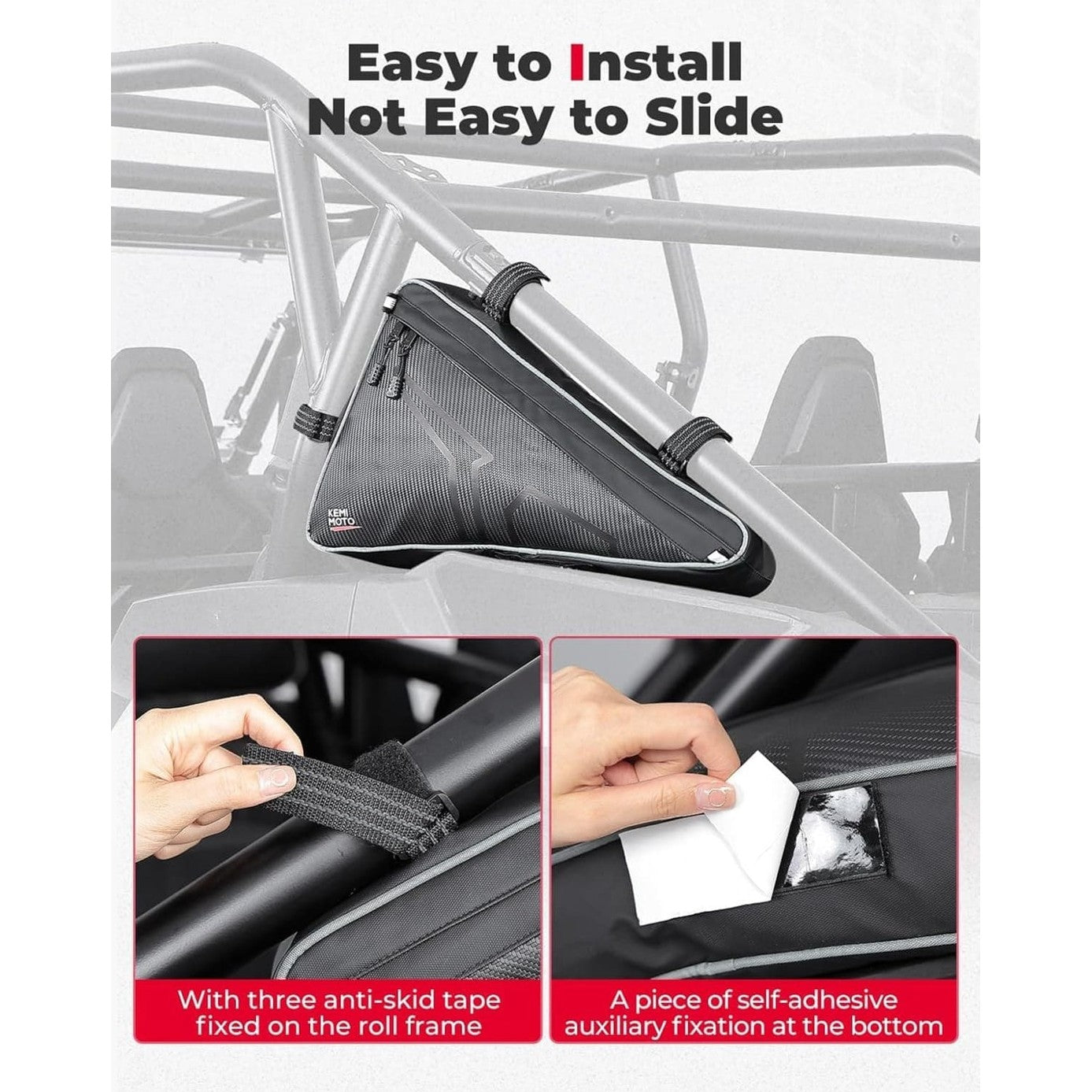 Kemimoto '24-'25 Polaris RZR XP 1000/4 1000 UTV Storage Bags Side Tool Bags