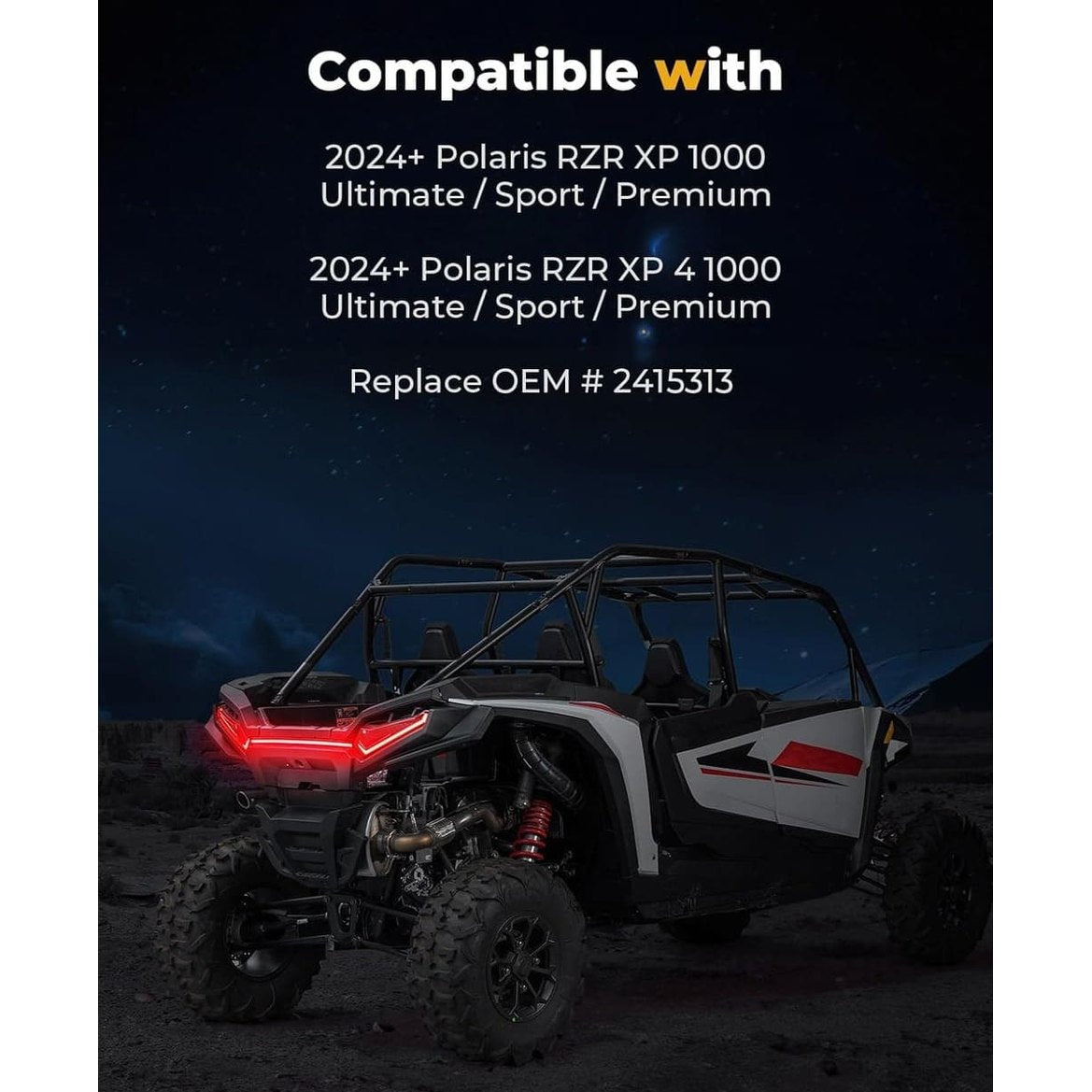 Kemimoto '24-'25 Polaris RZR XP 1000/4 Tail Lights