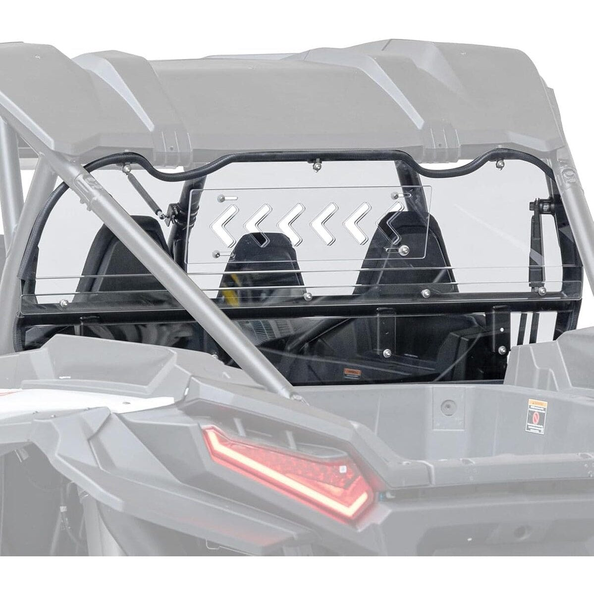 Kemimoto '24-'25 Polaris RZR XP 1000 Vented Clear Rear Windshield