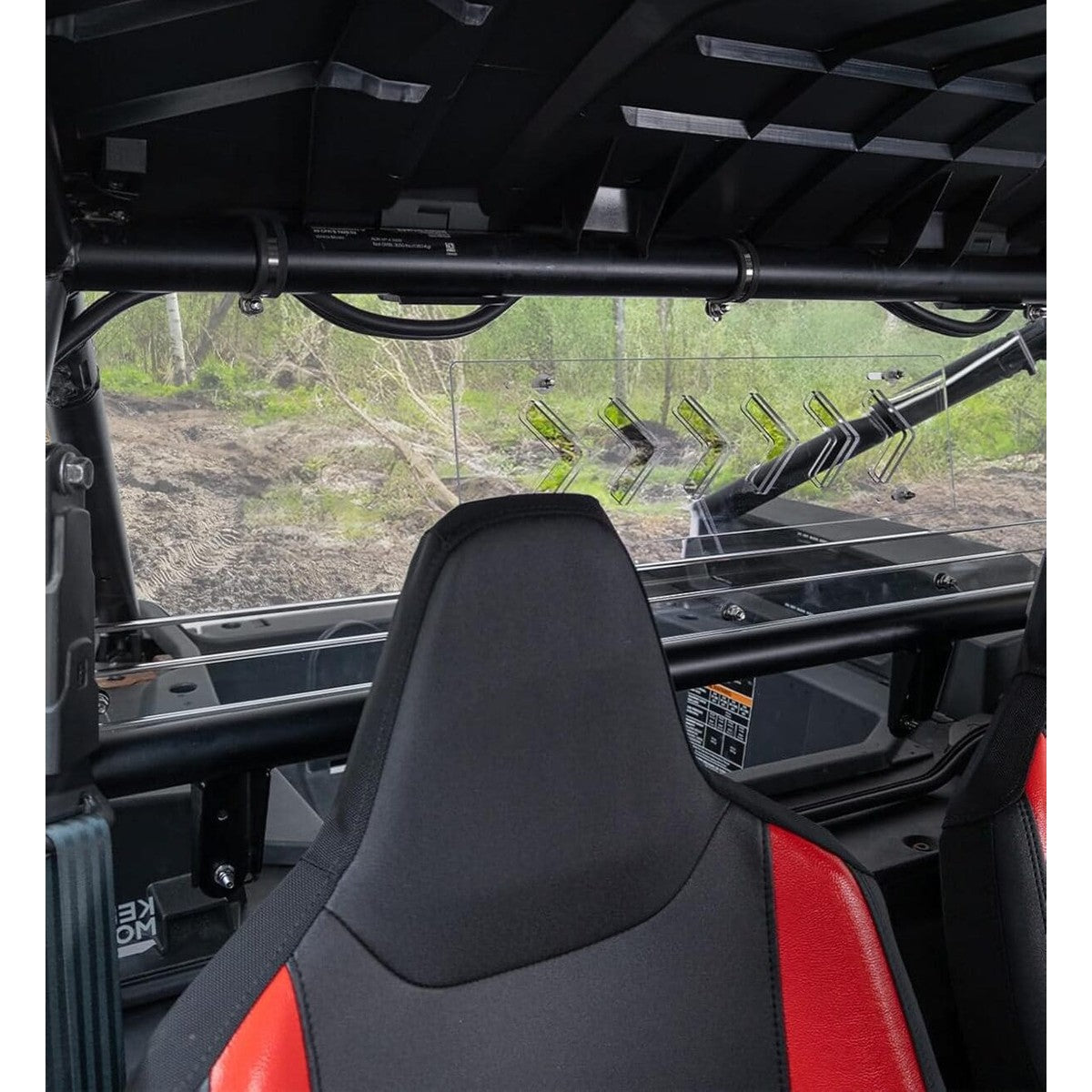 Kemimoto '24-'25 Polaris RZR XP 1000 Vented Clear Rear Windshield