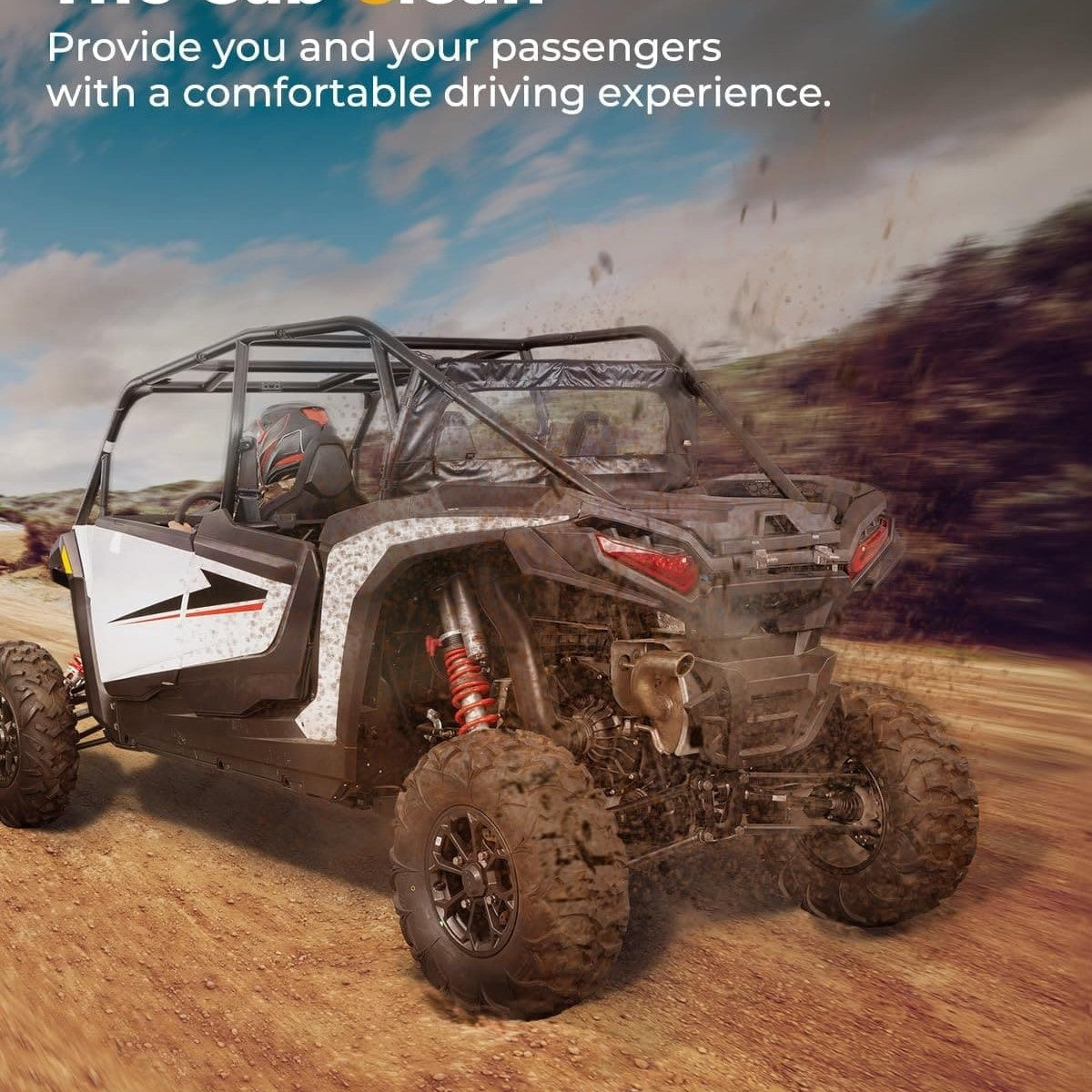 Kemimoto '24-'25 Polaris RZR XP 1000/4 1000 Soft Rear Windshield