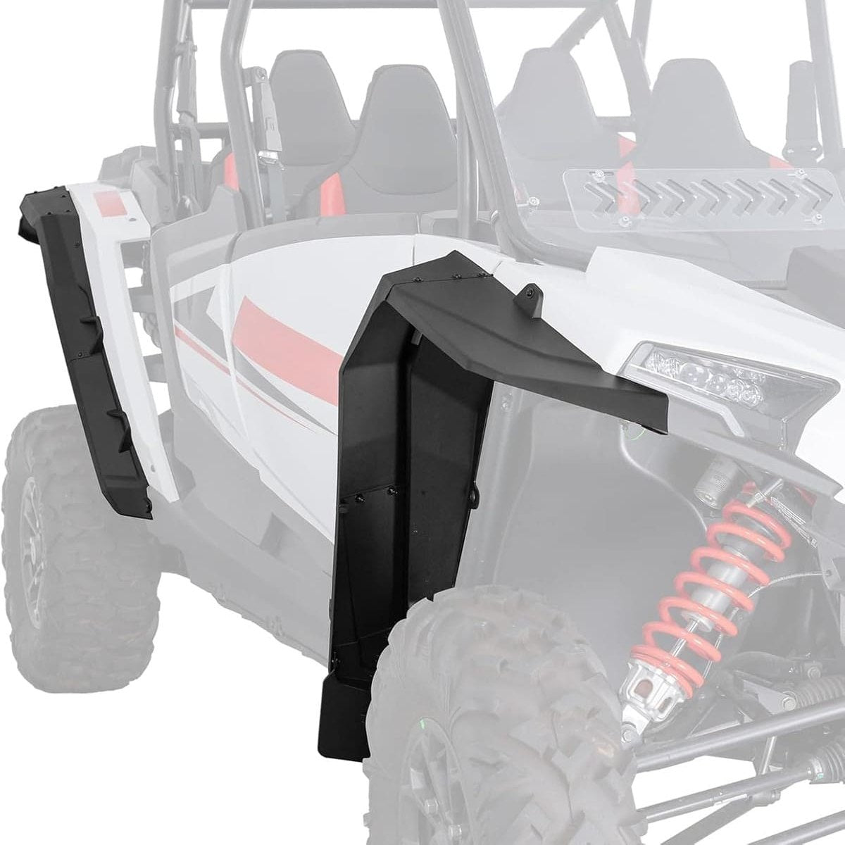 Kemimoto '24-'25 Polaris RZR XP 4 1000 8.5" Fender Flares Extended Mud Flaps - 4 Pcs
