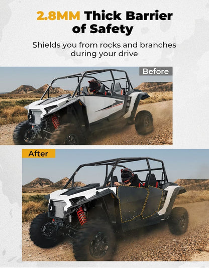Kemimoto '24-'25 Polaris RZR XP 4 1000 Aluminum Half Door with PC Window