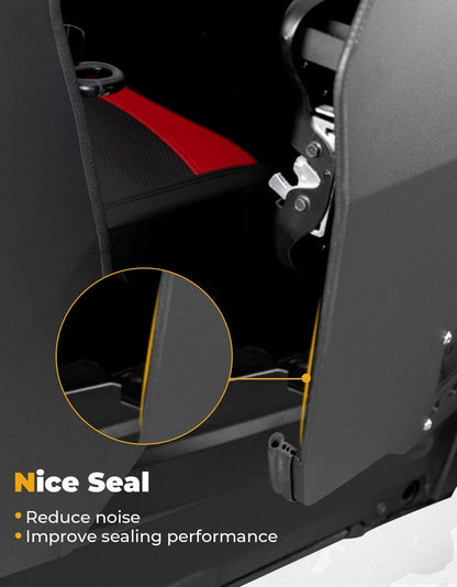 Kemimoto '24-'25 Polaris RZR XP 4 1000 Aluminum Half Door with PC Window