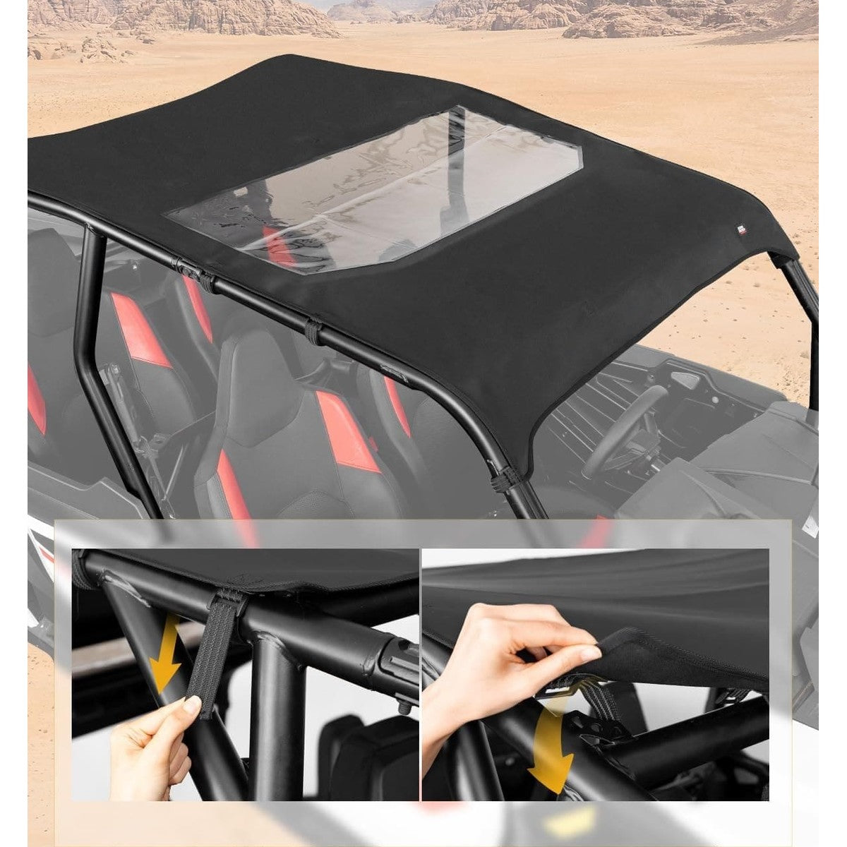 Kemimoto '24-'25 Polaris RZR XP 4 1000 PVC Soft Roof Top