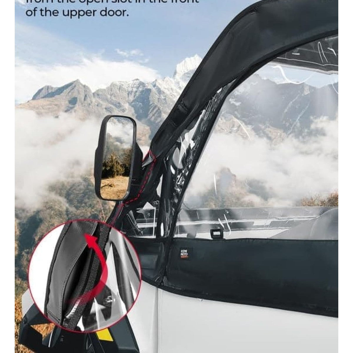 Kemimoto '24-'25 Polaris RZR XP 4 1000 Soft Cab Enclosure Upper Doors