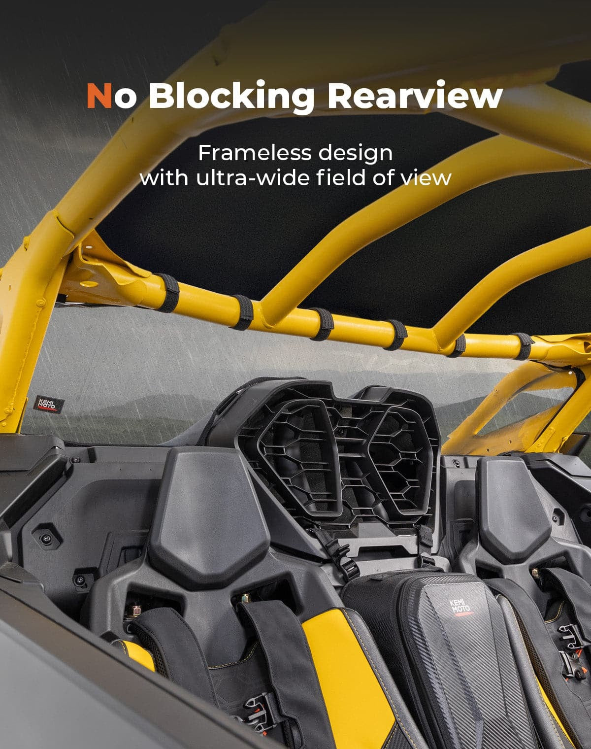 Kemimoto "24+ Can-Am Maverick R Soft Rear Windshield