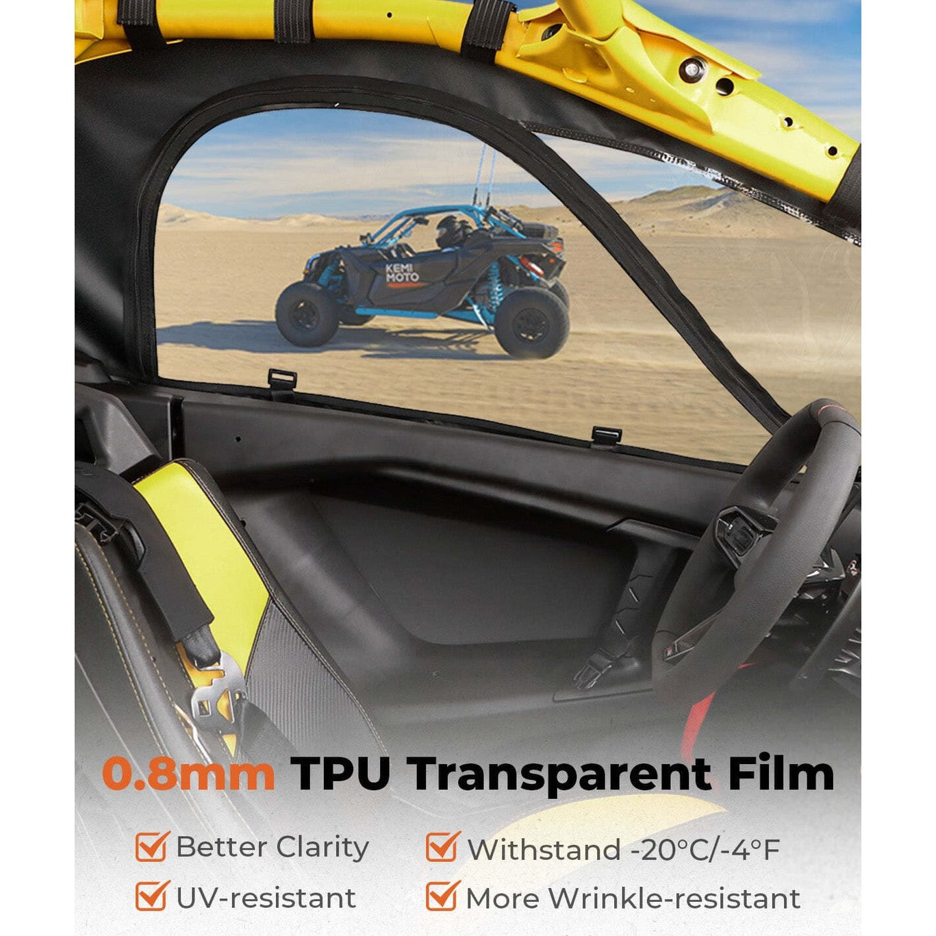 Kemimoto '24 Can-Am Maverick R Soft Upper Doors