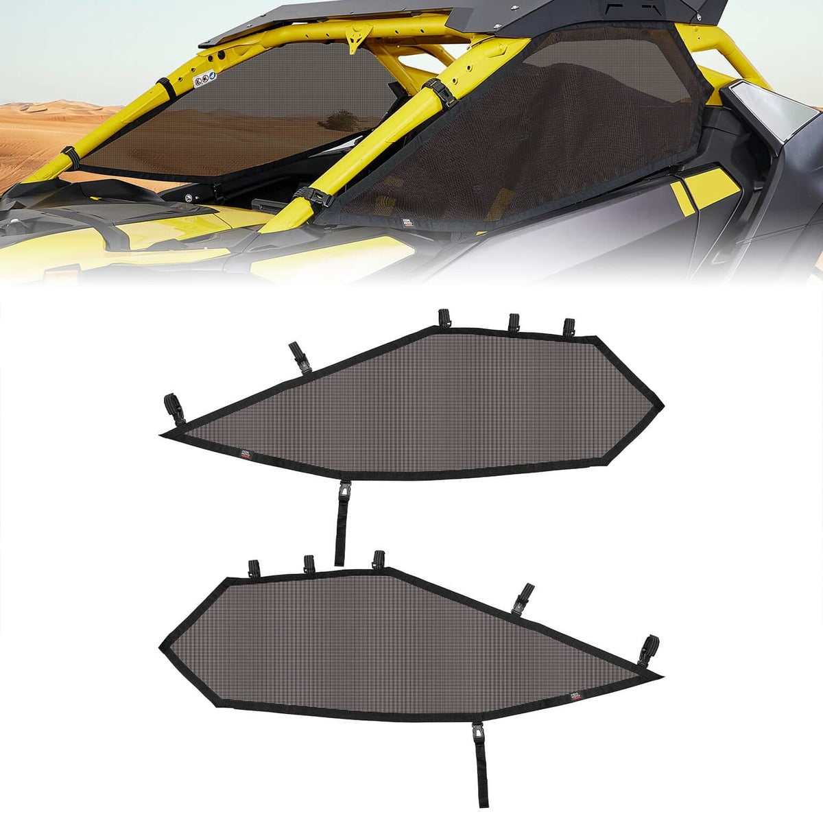 Kemimoto "24+ Can-Am Maverick R Window Nets