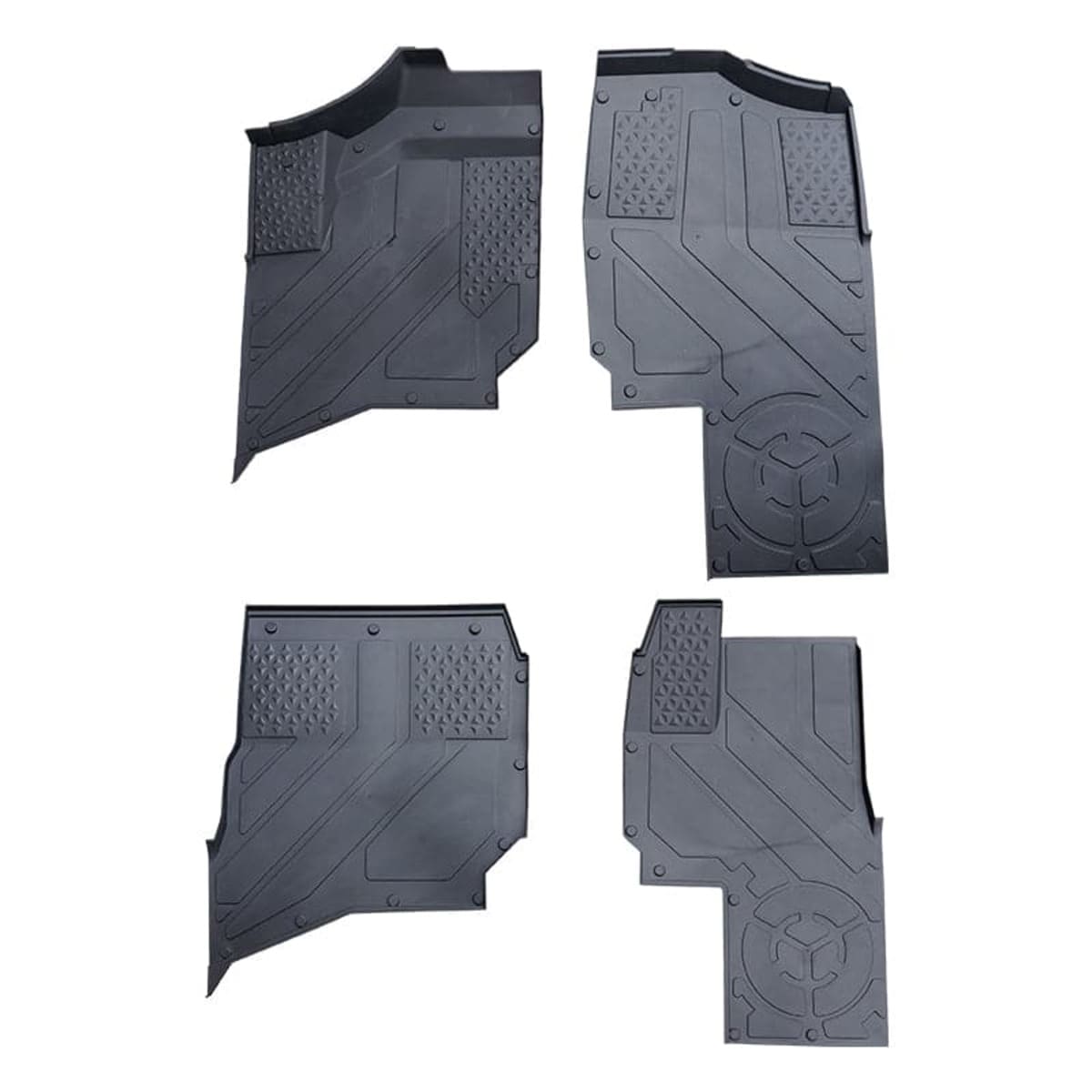 Kemimoto '24+ Polaris Ranger XD 1500 CREW 4 Pcs TPE Floor Anti-Slip Mats