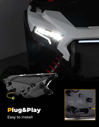 Kemimoto '24 Polaris RZR XP 1000/4 1000 LED Headlight
