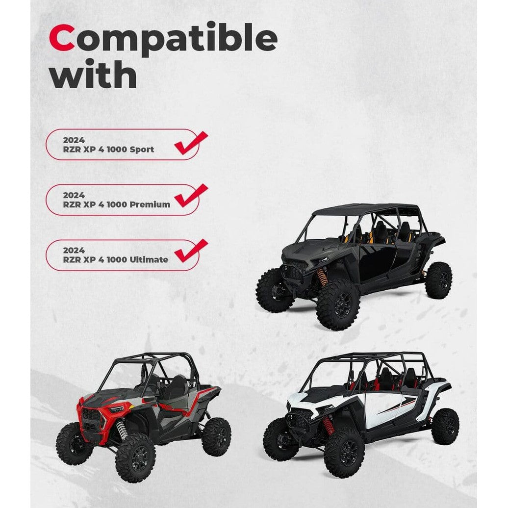Kemimoto '24+ Polaris RZR XP 1000 Rear Window Net