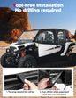 Kemimoto '24+ Polaris RZR XP 4 1000 Soft Cab Enclosure Upper Doors