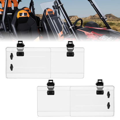 Kemimoto Can-Am Maverick X3 1.5"-2.2" Roll Bar 2Pcs UTV Side Wind Deflectors