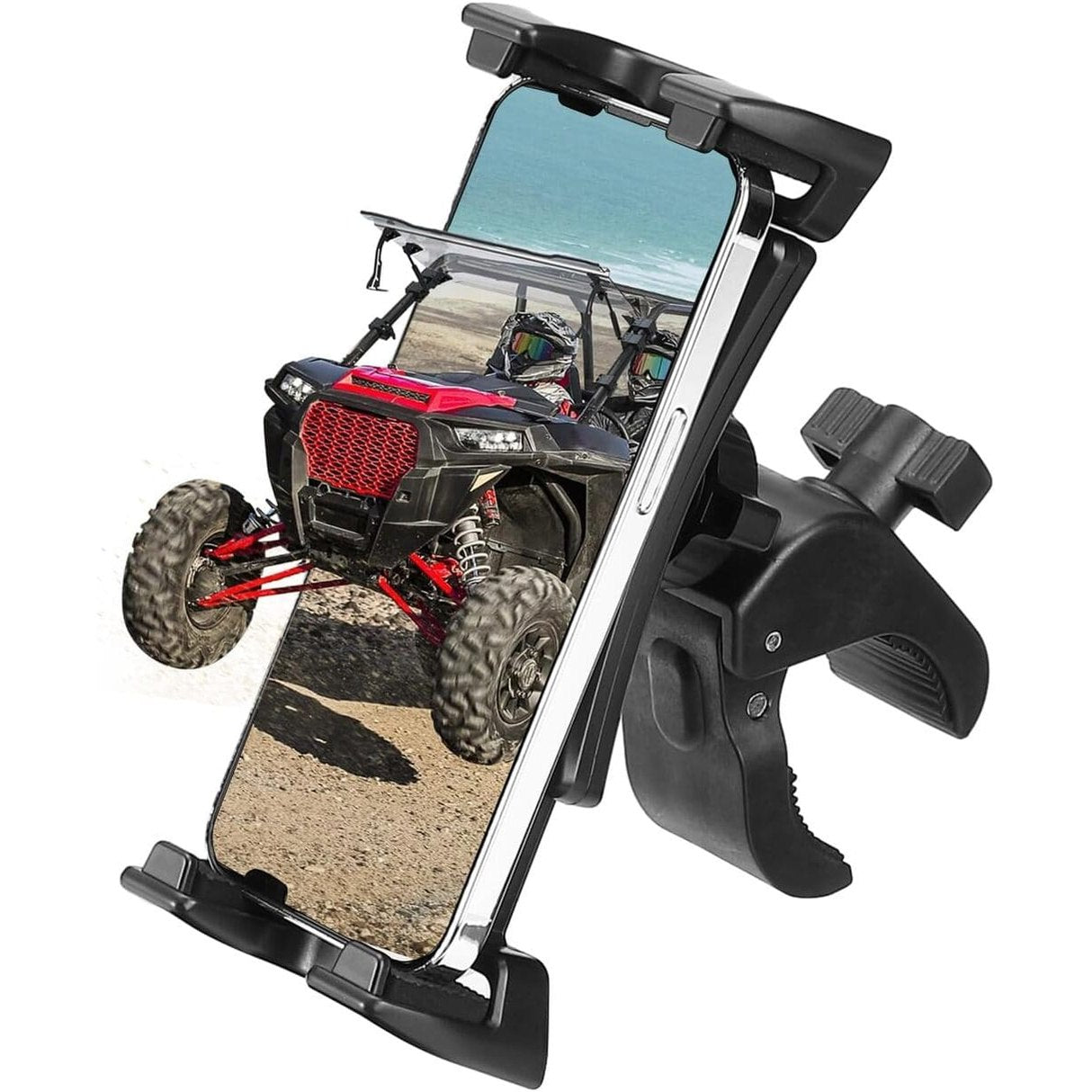 Kemimoto 4.7"-13" Clamps 720° Adjustable Phone Holder