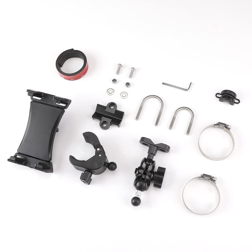 Kemimoto 4.7"-13" Clamps 720° Adjustable Phone Holder