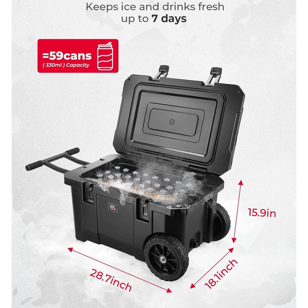 Kemimoto 45 Qt Portable Cooler with Wheels