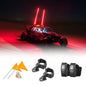 Kemimoto 5 Pin ATV Rocker Switch & Backup Whip Light & Flag mount