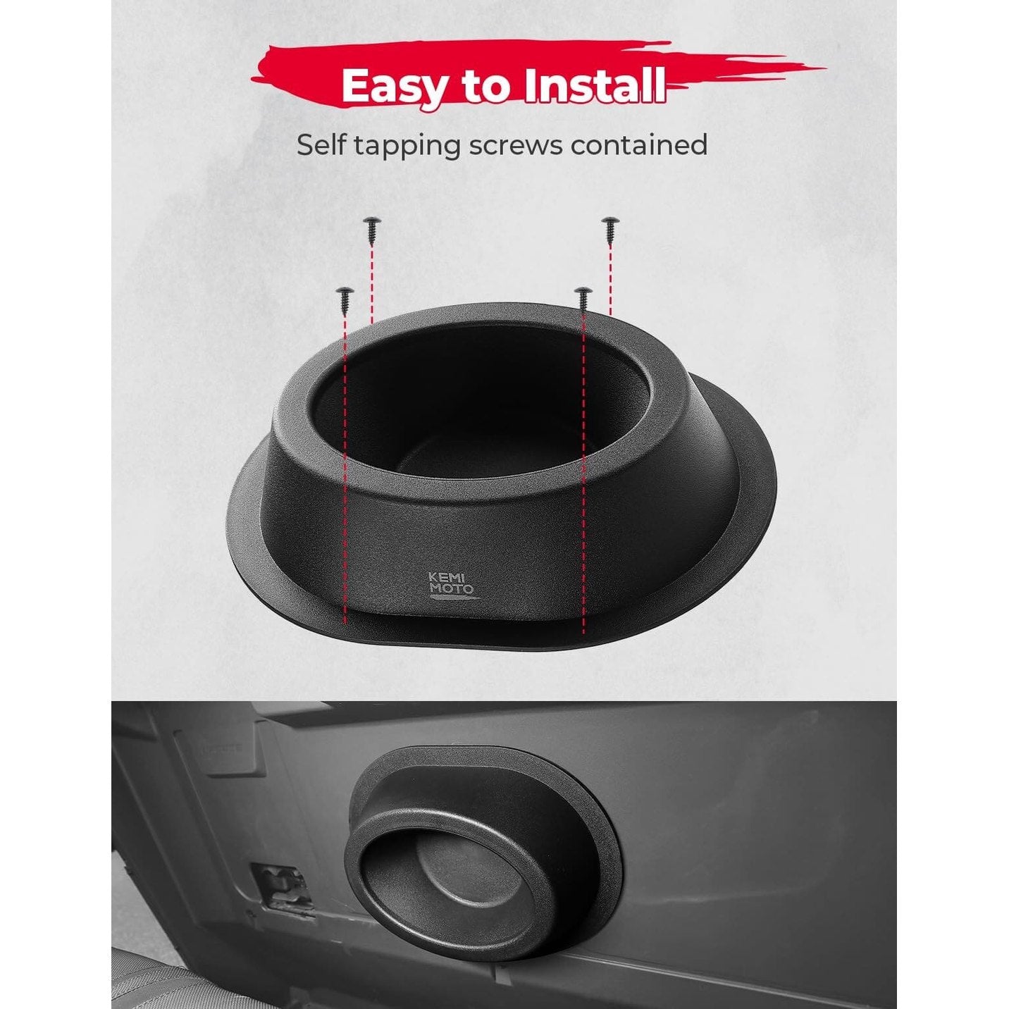 Kemimoto 6.5" UTV Universial Speaker Pods - 2 Pcs