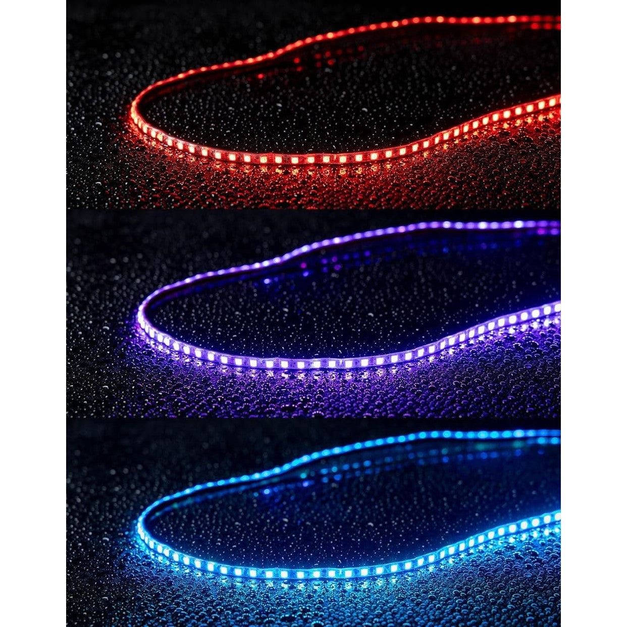 Kemimoto 60" UTV Windshield RGB Light Strips