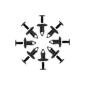 Kemimoto 8mm UTV/ATV Fastener Rivets - 100 Pcs