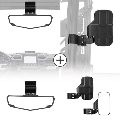 Kemimoto Polaris Ranger Adjustable Side Mirrors & Rear View Mirror