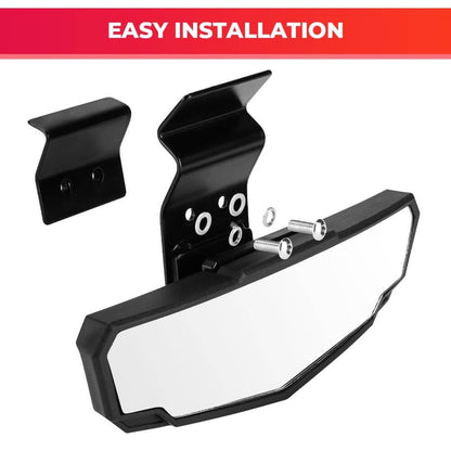 Kemimoto Polaris Ranger Adjustable Side Mirrors & Rear View Mirror