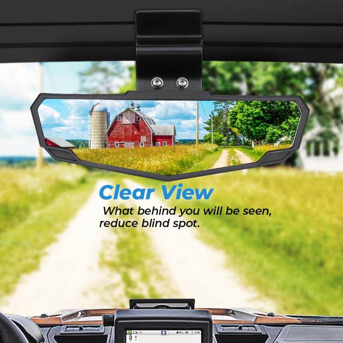 Kemimoto Polaris Ranger Adjustable Side Mirrors & Rear View Mirror