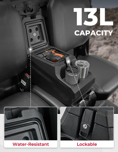 Kemimoto Can-Am Defender Bench Seat Console Armrest Box