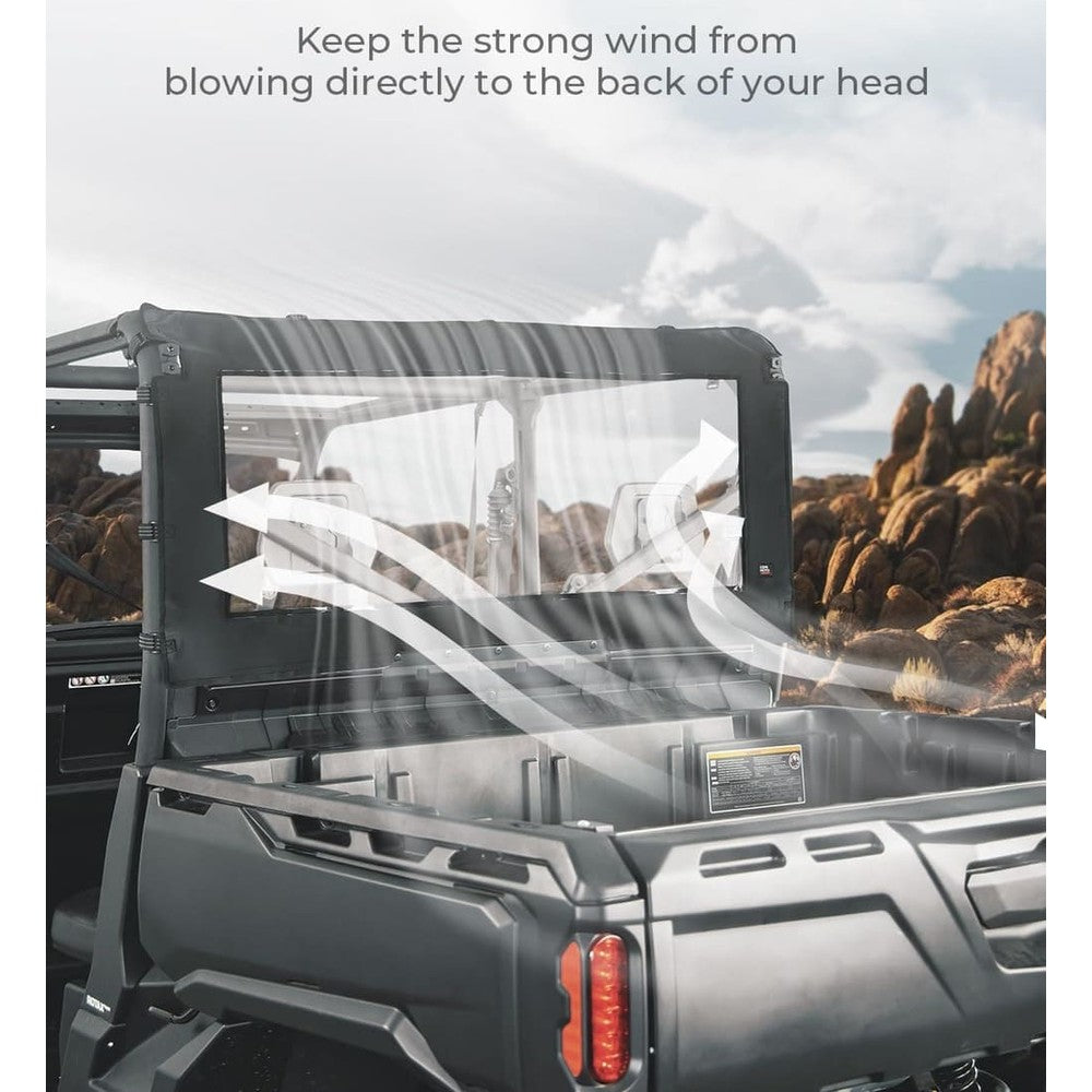 Kemimoto Can-Am Defender Fabric Soft Rear Windshield