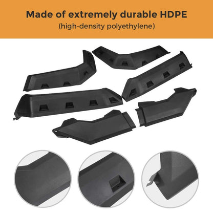 Kemimoto Can Am Defender Front and Rear Extended Mud Guards