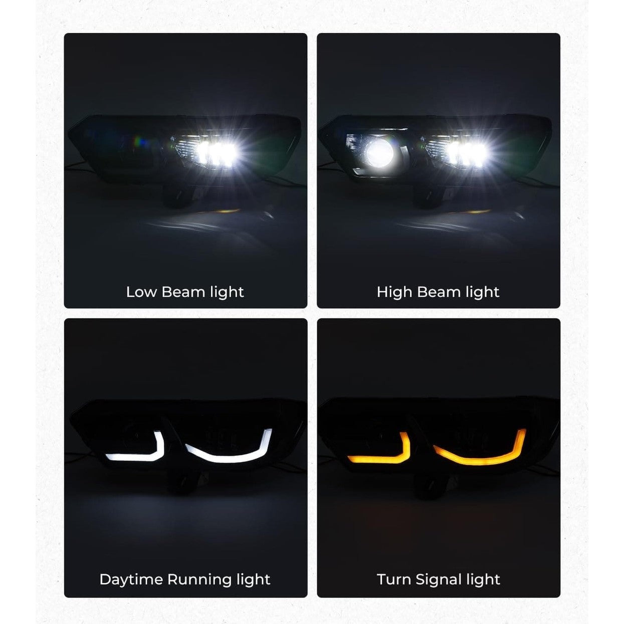 Kemimoto Can-Am Defender HD 10/9/8/8/7/5 Led Headlights Assembly Kit