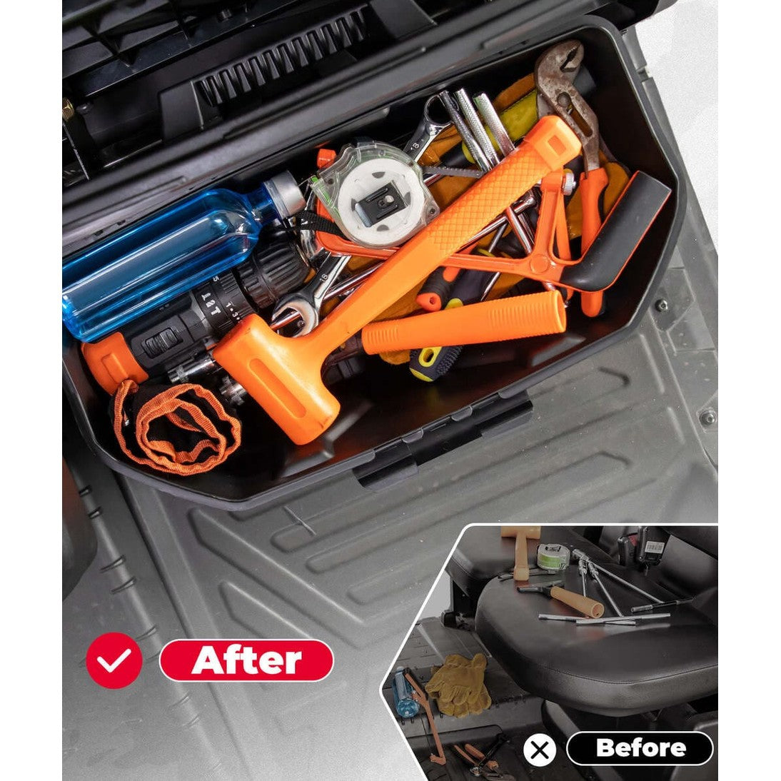Kemimoto Can-Am Defender HD 5/7/8/9/10 14.7L Removable Storage Bin Box