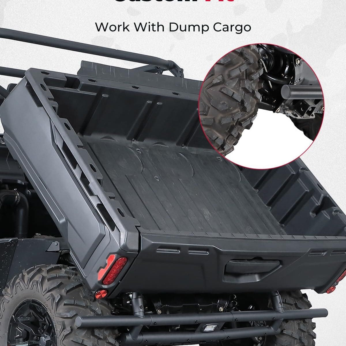 Kemimoto '17-'24 Can-Am Defender HD 5/7/8/9/10 Rear Bumper With Light