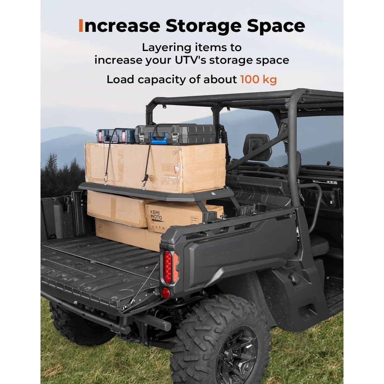 Kemimoto Can-Am Defender HD 5/7/8/9/10 UTV Rear Rack