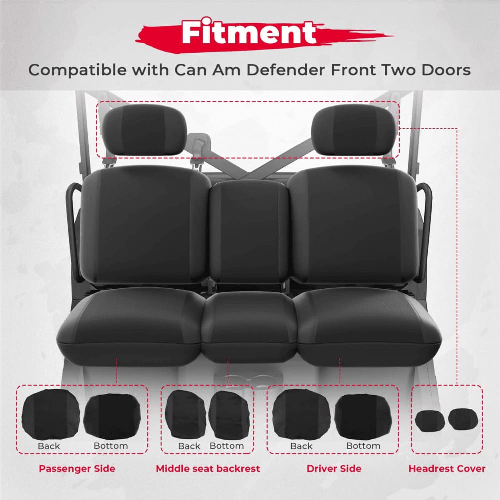 Kemimoto Can-Am Defender HD 5/7/8/9/10 UTV Seat Cover