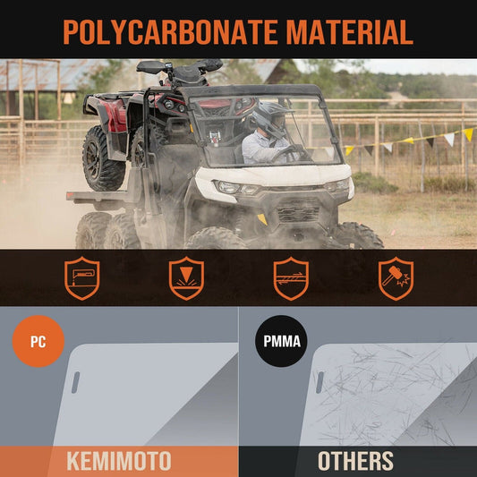 Kemimoto Can Am Defender HD 5 /8 /10 /Max Front Full Windshield